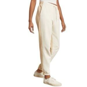 Everlane Joggers Cream White Organic Cotton Sustainable Size XS
